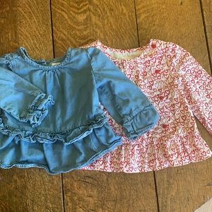 Set of TWO baby Gap blouses